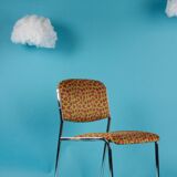Chrome chair from the 70s reupholstered