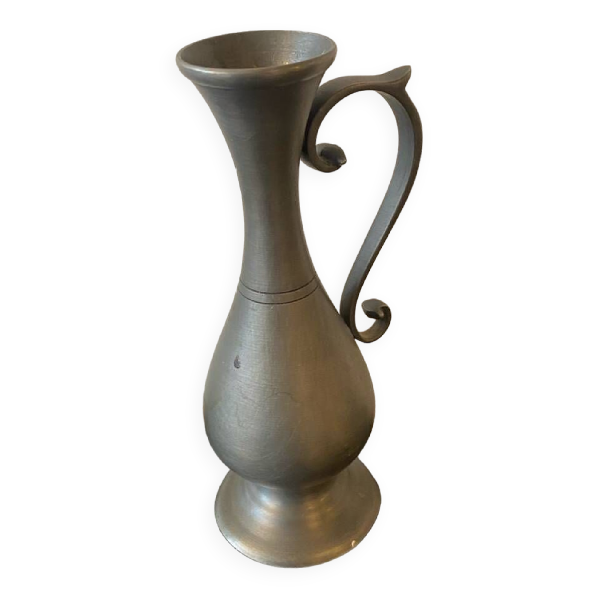 Small pewter soliflore vase
