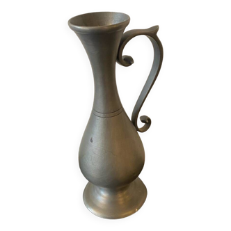 Small pewter soliflore vase