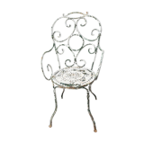 Fauteuil fer forgé XIXe débutXXe