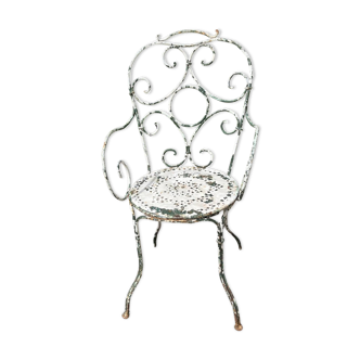 Wrought iron armchair 19th century early 20th century