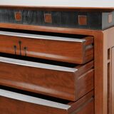 Beautiful Art Deco design chest of drawers with 7 drawers