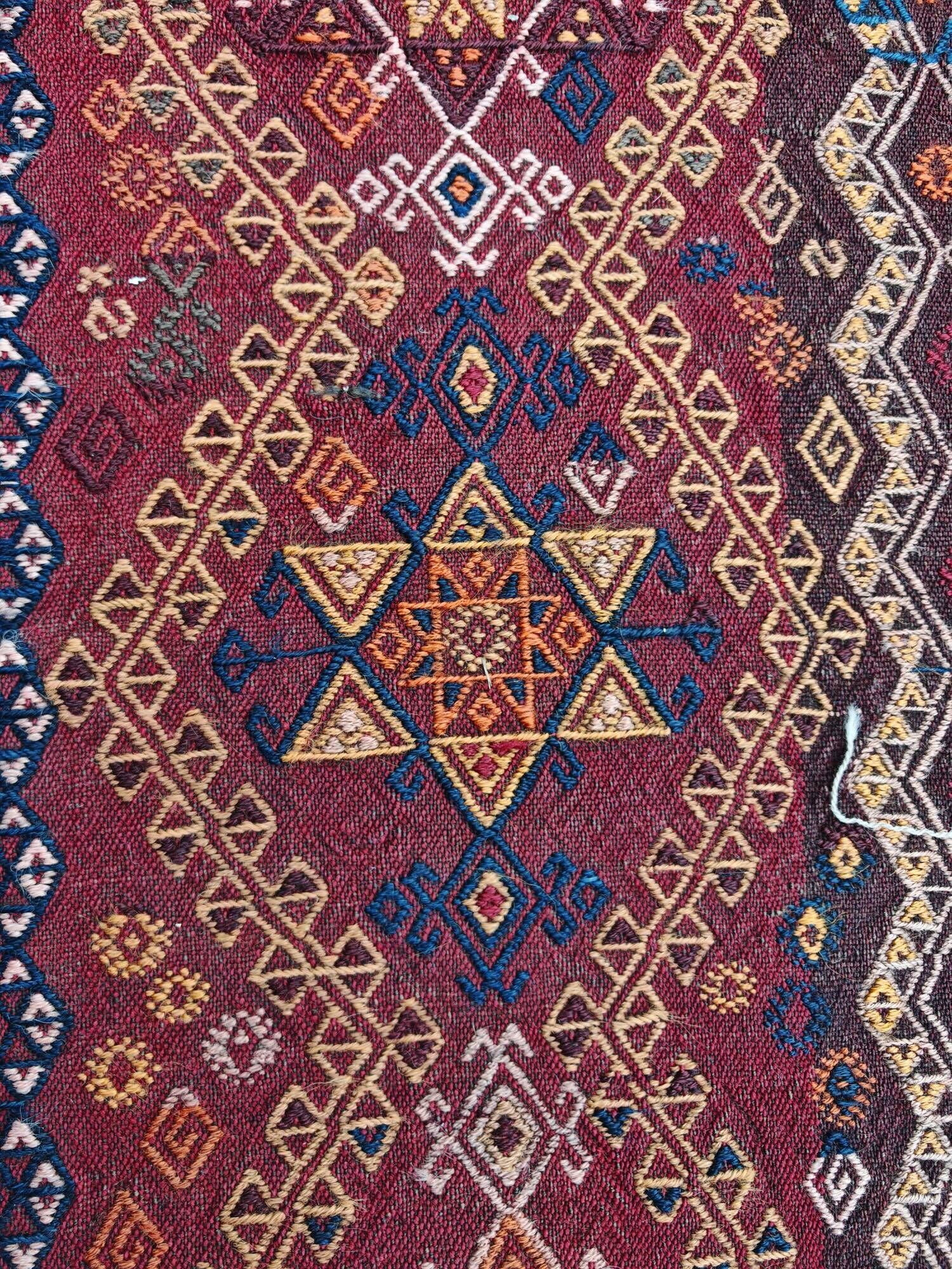 Antique Cicim or Jijim handwoven Kilim from Anatolia, 1920s