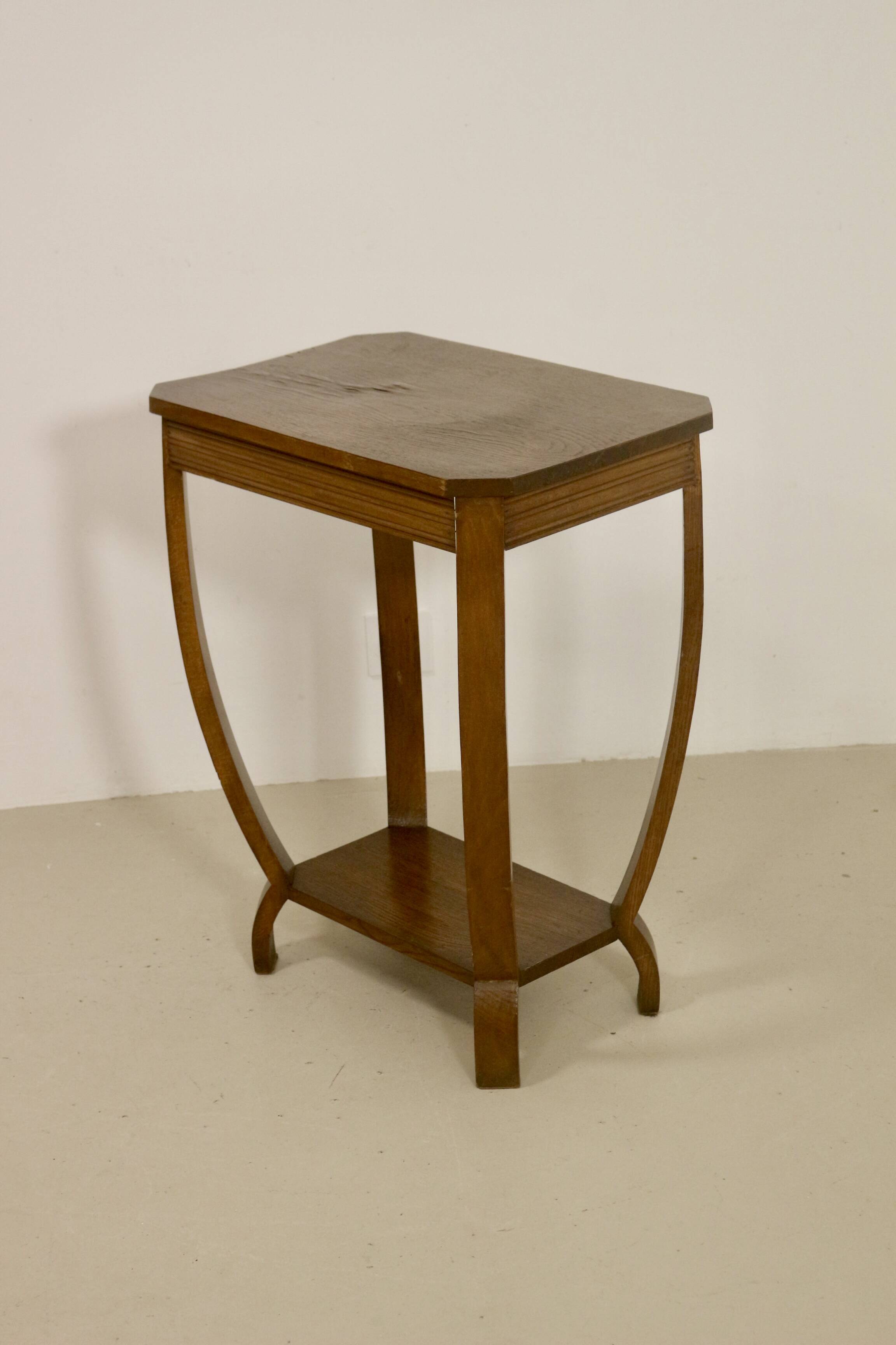 Art deco curved wood pedestal table ref bagatelle.
