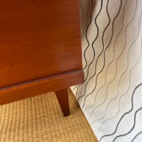 Vintage lacquered wooden chest of drawers