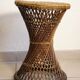 Tabouret diabolo en rotin