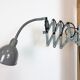 Grey Industrial Gooseneck Scissor Wall Lamp from Elektroinstala, 1960s