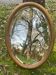 Miroir ovale doré biseauté, 79 x 59 cm