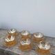 6 Italian amber glass coffee cups 1970s