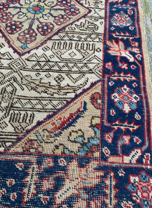 Antique Tabriz carpet 126x76cm