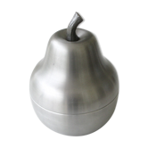 Pear ice bucket in brushed aluminum 1970