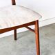 8 chaises vintage danoises teck modèle Lis, Niels Koefoed, 1960 1970