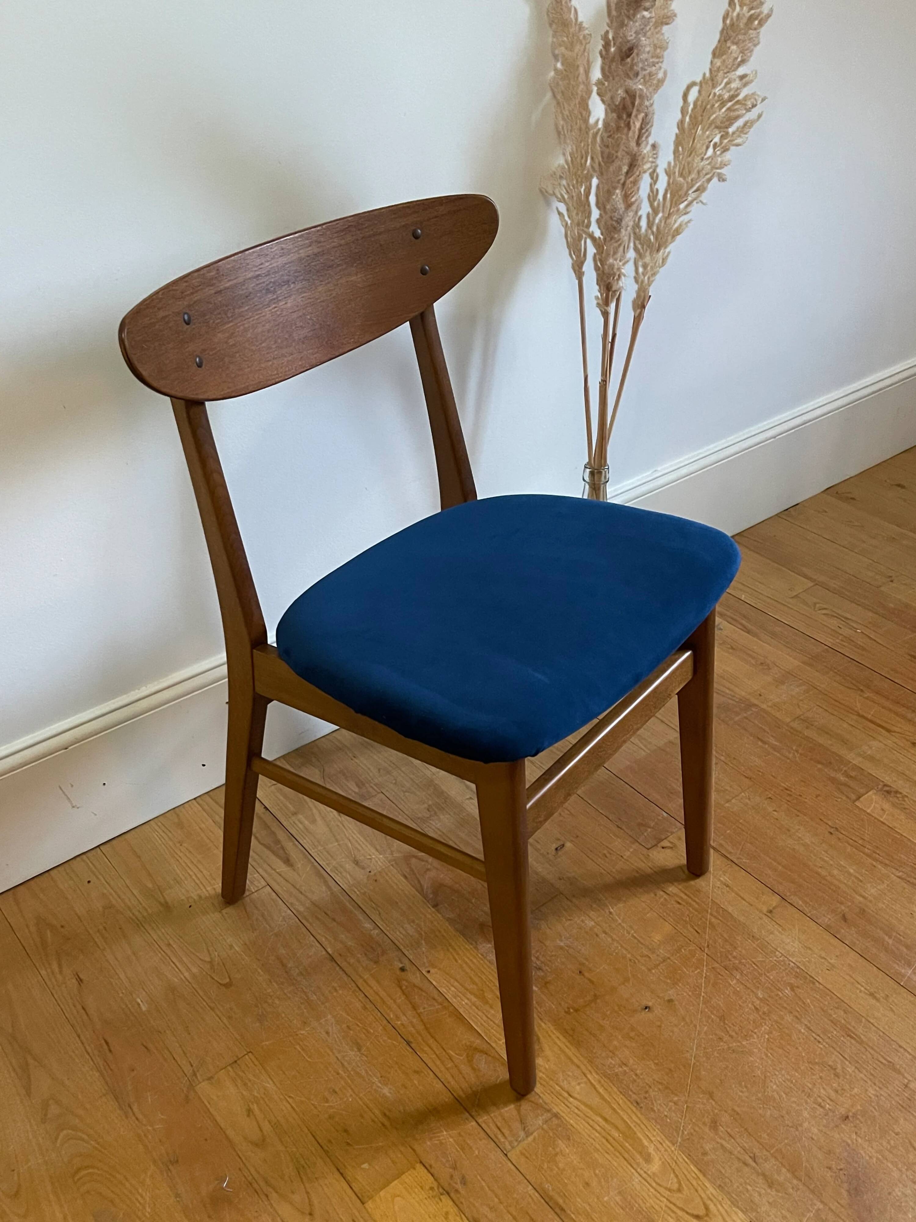 Vintage Farstrup 210 Scandinavian chairs in stained beech and teak