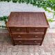 Vintage rattan chest of drawers