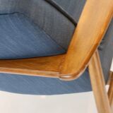 Armchairs created by M. Zieliński year 60 blue fabric