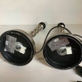 Pair of Maria Vinka silver steel lamps