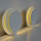 Pair wall lamps lumiance planeta 80s
