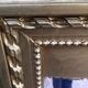 Bevelled mirror old fireplace overmantel 132x79cm