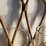 3 Luminarc smoked glass orangeade glasses