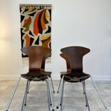 SET OF 4 MOSQUITO CHAIRS BY ARNE JACOBSEN