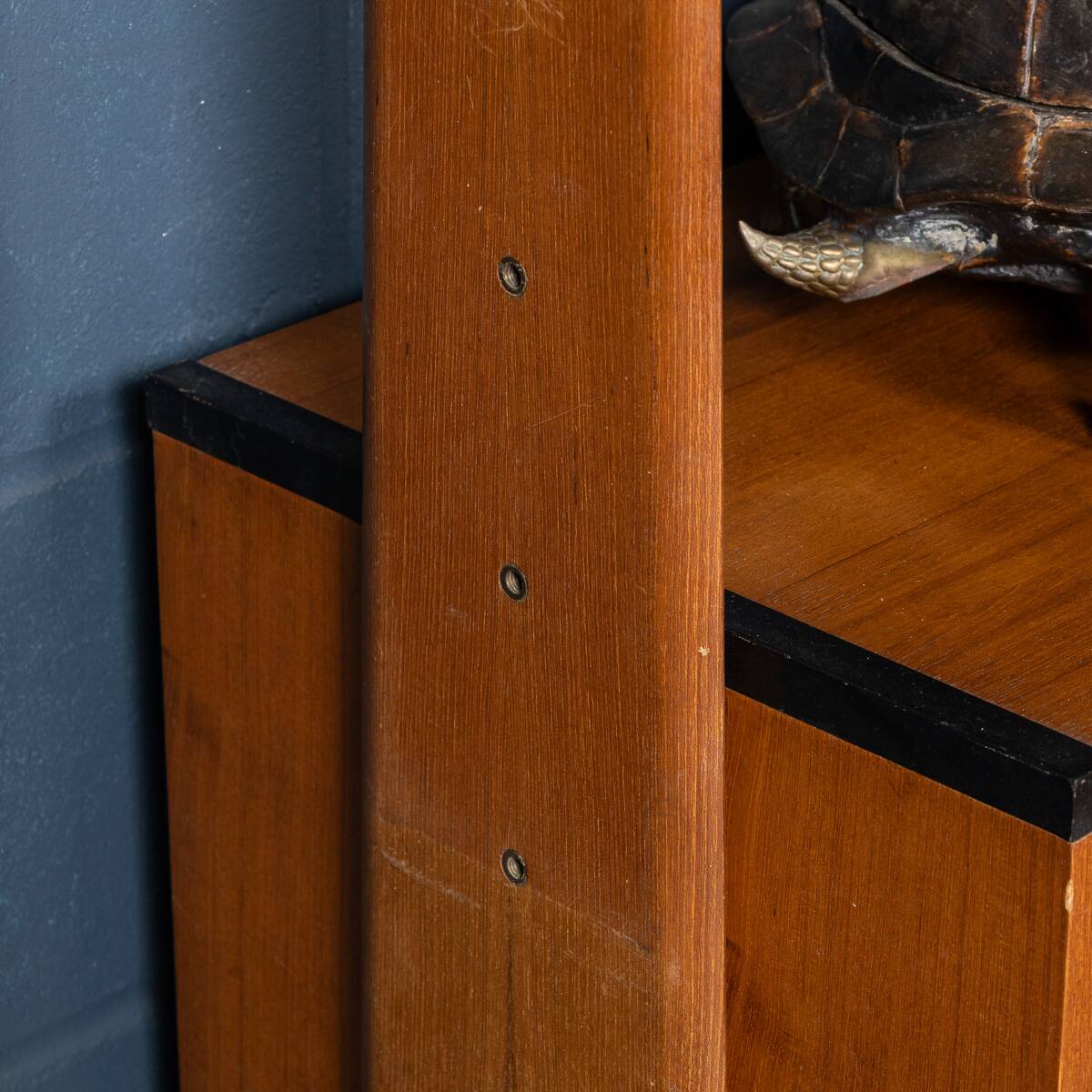 Vintage 20thc italian modular teak wall cabinet c.1960