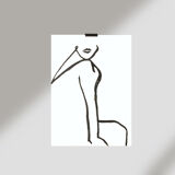 Waiting woman - 30x42cm