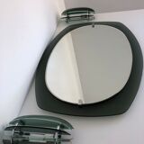 Veca mirror and 2 matching Veca wall lights made in Italy