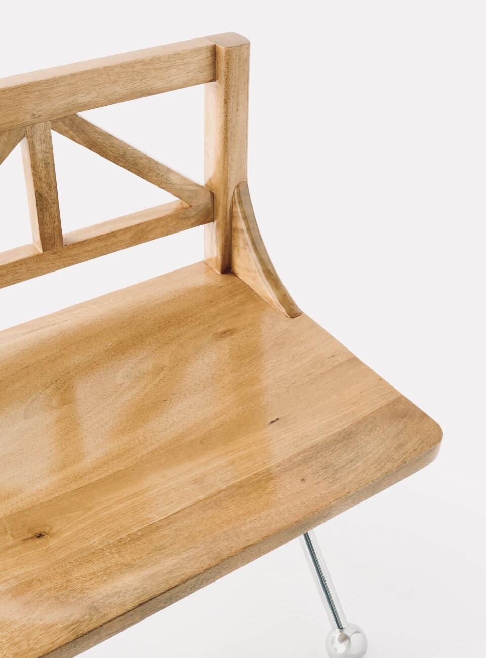 Mango wood chair by Louis Barthelemy