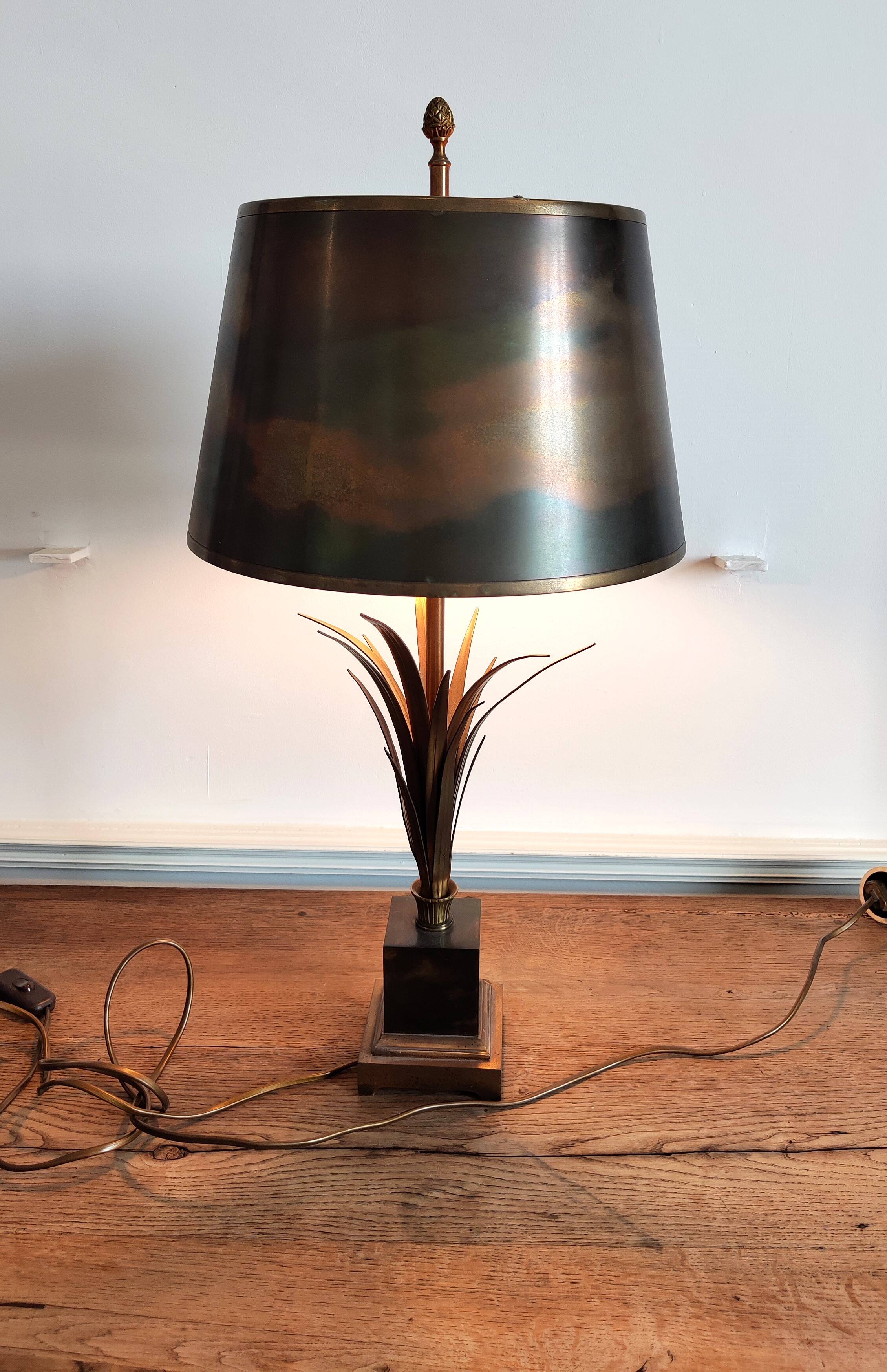 Charles brass and bronze lamp circa 1970