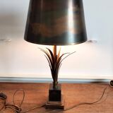 Lampe en laiton et bronze maison Charles circa 1970