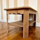 Table basse Art Déco en chêne