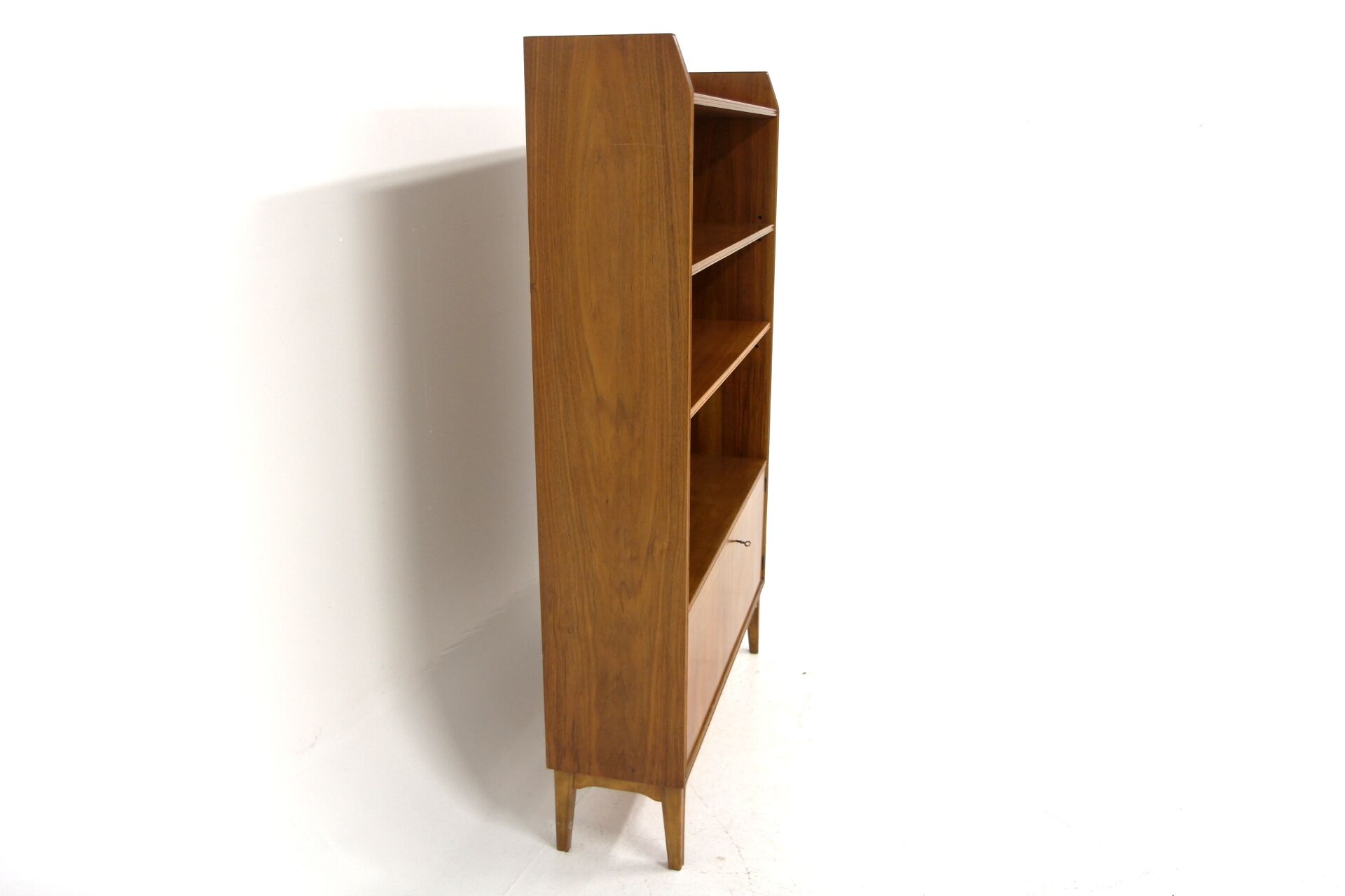 Scandinavian Walnut Library, Svensk Möbelindustri, Sweden, 1960