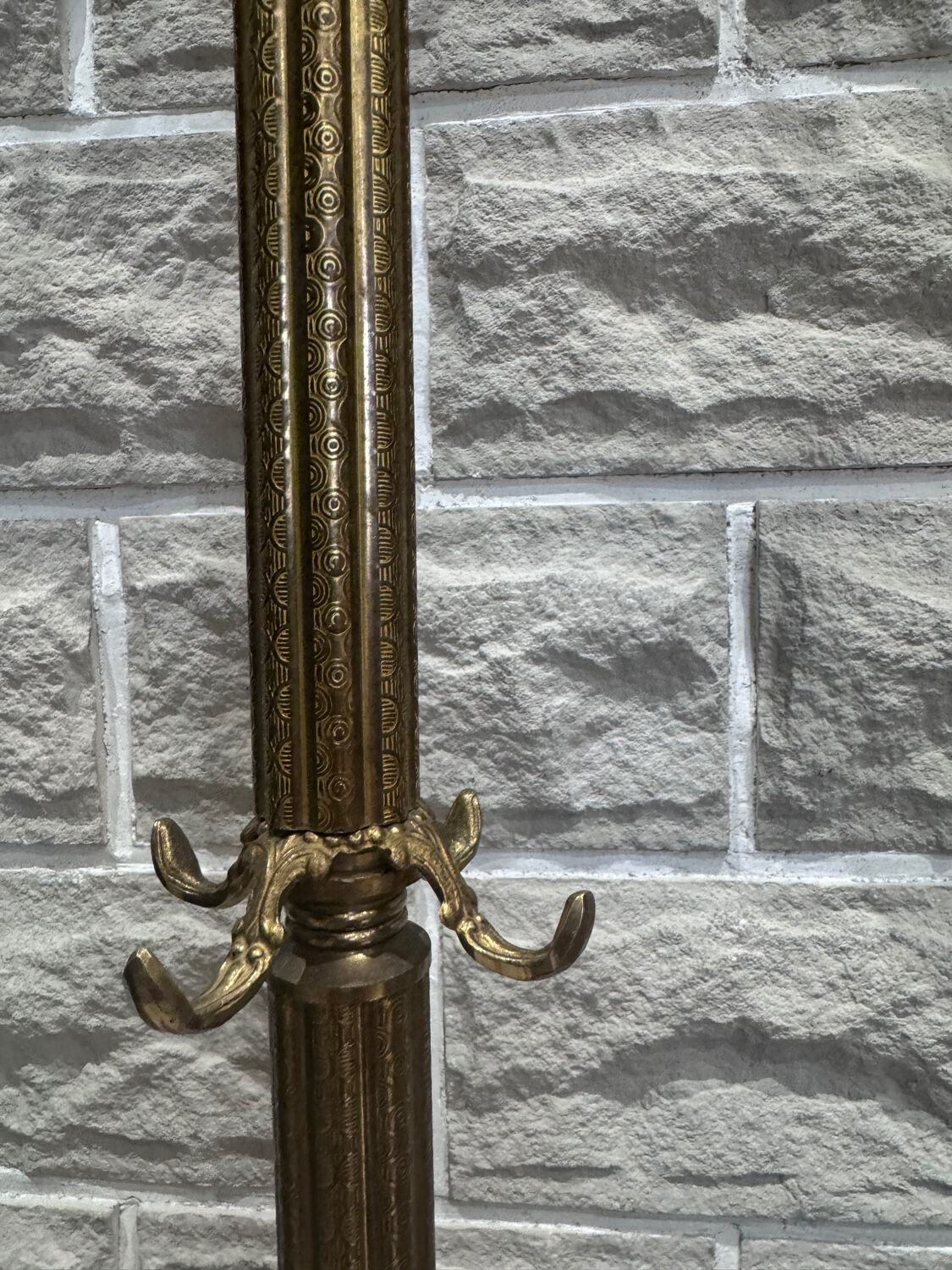 Portemanteau en laiton massif