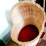 Cradle vintage wicker doll