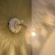 Vintage lampshade wall light in pink glass - tableware collection -