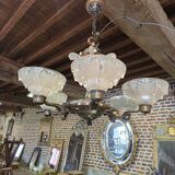 Ezan Art Deco 6-light chandelier