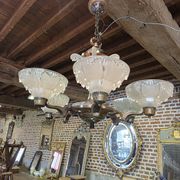 Ezan Art Deco 6-light chandelier