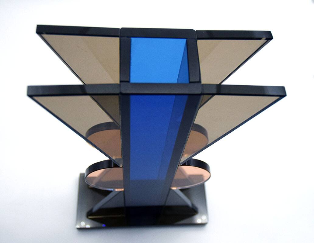 Vase en cristal Ettore Sottsass pour Fontana Arte 1970