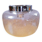 Space age wall or ceiling light in bubble glass from the 1970s.