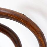 5 chaises bistrot Fischel en bois et cannage, 1890-1910