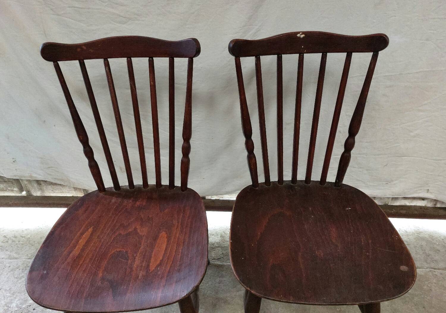 Pair of vintage bistro chairs