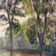 Oil on canvas "By the River", signed