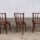 Series of 6 parisian bistro chairs 1950