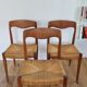 Set 3 chaises danoises