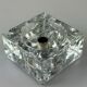 60s 70s Wall Lamp Ice Glass Cube Wall Sconce by Müller & Zimmer Germany