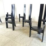 Golem chairs by Vico Magistretti, set of 8, 1970s