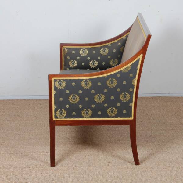 Banquette in the style of Jean-Michel Frank from the 1930s-1940s.