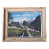 Mid-twentieth table "mountain landscape"