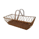 Old wicker couffin