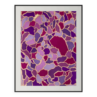 Pastel drawing 'Fragments', 2023, by Atelier Cléophée